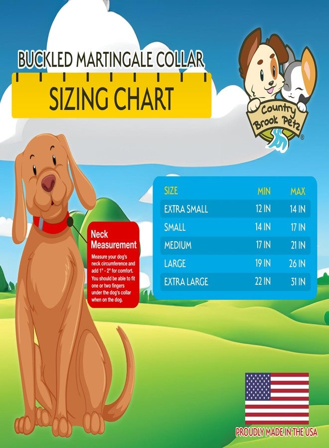 كانتري بروك ديزاين طوق مارتينجال للكلاب - طوق مارتينجال للكلاب قابل للتعديل مصنوع من النايلون المتين مع مشبك بلاستيكي مناسب للسلالات الصغيرة والمتوسطة والكبيرة - أكثر من 10 ألوان دافئة (1 بوصة، متوسط، عنابي) - Image 4